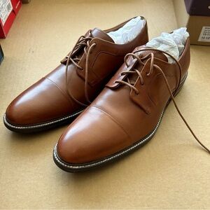 Cole Haan Hann British Tan Warren Cap Toe Oxford Derby Size 10